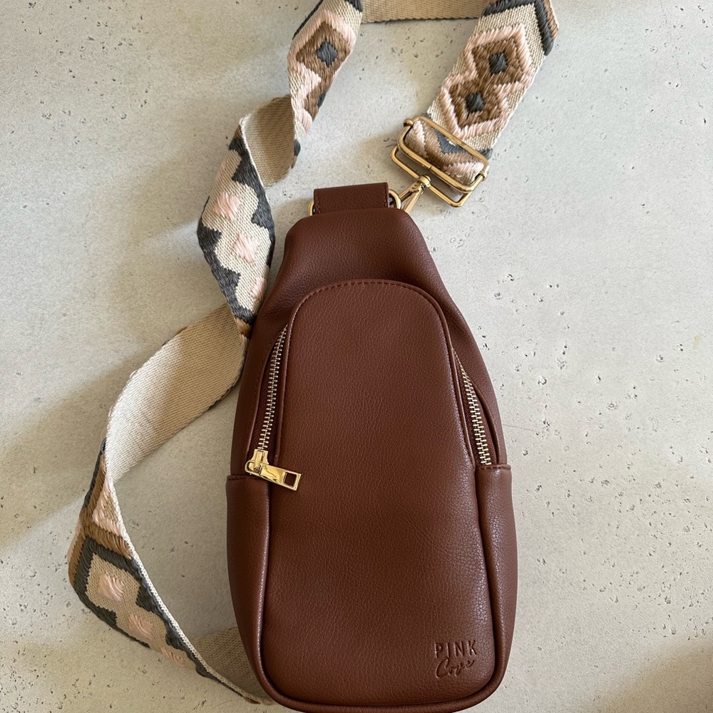 Pink Clove Brown Nikki Sling Bag